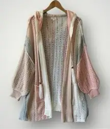 POL Cream and Pink Knit Sweater