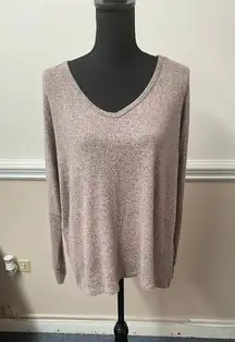 Jolie Heather Blush Colored Long Sleeve Blouse