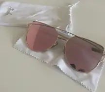 Gold And Pink Sunglasses