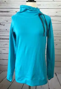 Nike pro Long Sleeve Medium Running Shirt‎ High Ruched Collar Thumbholes Womans