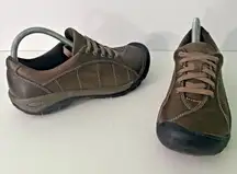 Keen Presidio Shoes Brown Leather Sneakers Women's size 9 US Outdoor Casual