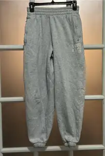 100% Authentic  Jogger Sweatpants Track Pants Grey White High Rise