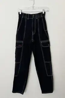 [BDG] Urban Outfitters Black Blaine High Rise Relaxed Skate Cargo Jeans Size 24