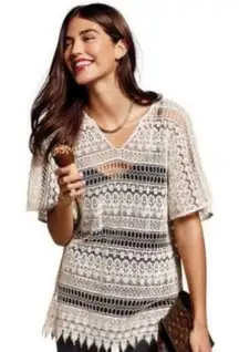 NWT Cabi Capri Crochet Top Size S