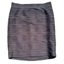 Alfani size 10 petite Black Wave-Pattern Skirt
