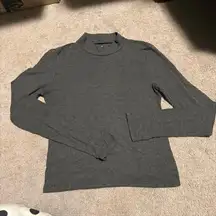 Aerie ribbed grey long sleeve