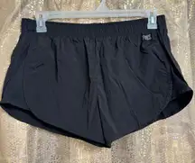 PINK Victorias Secret Black Built In Liner Active Shorts Large