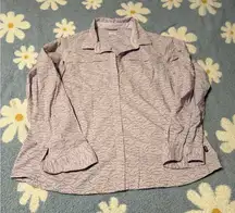 REI Sahara Pattern Purple Button Down Shirt