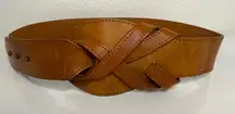 Linea Pelle Tan Leather Waist Belt Size Small VGUC