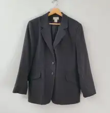 Jennifer Moore Vintage Classic Black Wool Blazer 16