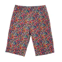 Soft Surroundings Super Stretch 12 Inch Bermuda Shorts Rainbow Confetti Size XS