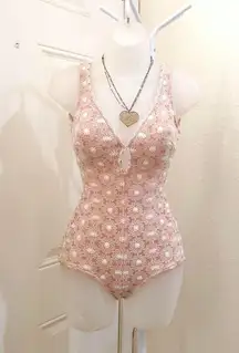 Vintage 1960s Cole of California Swimsuit Rockabilly Scandal Pinup Girl One Piece-XS Measurement in pics (has stretch)