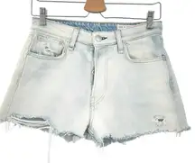 Rag & Bone Womens Grunge 90s‎ High Rise Distressed Denim Cut Off Shorts Size 27