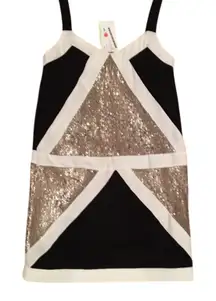 Glamorous Sequin Colorblock Dress