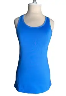 NIKE Blue Dri Fit Racer Back w/Built in Bra Tank Top Blue Womens Small