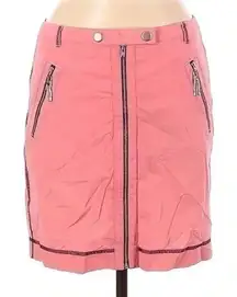 Ann Taylor | LOFT | Blush Pink Front Zipper Metal Accents Pencil Skirt Size 6