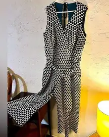 ANTHROPOLOGIE Plus size Eva Franco black/white jumpsuit-sweater fabric sz 2X NWT