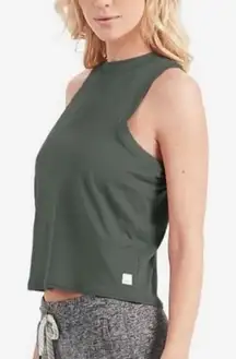 Vuori Energy Sleeveless Muscle Tank Top Oregano Green Small