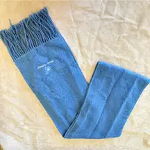 Camargo Alpaca Wool Blue Scarf  74"x9"