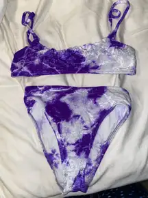 Frankies Bikini Purple Velvet Bikini