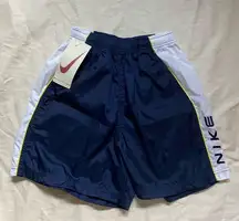 Vintage‎ 90s Nike Athletic Wear Blue Basketball Sports Shorts Size Small NWT