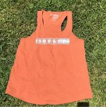 Texas Longhorn Racerback orange tank top size L