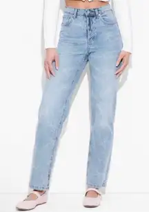 Wild Fable Denim Blue Straight Leg Bow Jeans