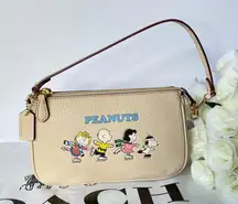 Coach X Peanuts Nolita 19 Purse With Snoopy And Friends Motif Ivory Multi CE858