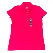 NWOT St. John's Bay Bright Pink Size‎ Small Polo