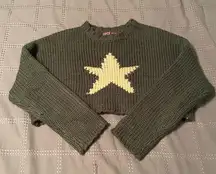 Edikted Mega Star Intarsia Crop Sweater
