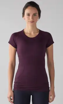 Lululemon Swiftly Tech Short Sleeve Crew T-shirt Heathered Purple