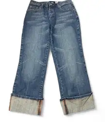 Vintage LA Blues‎ Stretch Cropped Cuffed Jeans