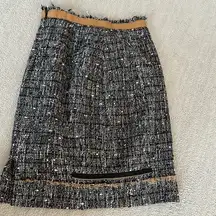 Tweed black, brown, and white business skirt. Worn once on homecoming court!