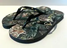 Like New Camilla Tiger Graphic Thong Flip-Flops - US Size 4/5