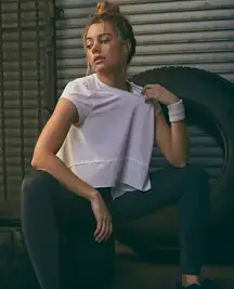 FP Movement breezy tempo top white size large