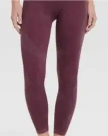 Joylab Maroon Ribbed Leggings