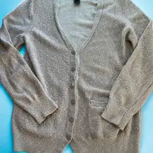 Marc by Marc Jacobs Sweater Tan Rose Gold Buttons Wool Blend Sz L READ