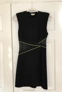 Like New Black Mini Dress With sheer Inserts! Size 4