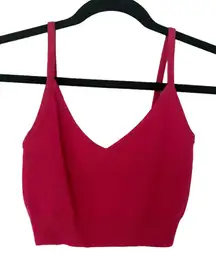 Intermix Carly Crop Cami Pink Barbie Style Rib Top