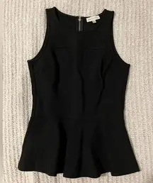 Annie Griffin Black Peplum Top