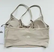 ALO Washed Alosoft Highlight Sports Bra NEW Grey Sky Wash Size Small Yoga Gym