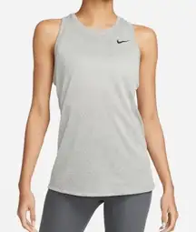 NIKE Team Ace Tennis Tank Heather Gray M
