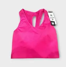 Nine West Active neon pink active sports bra size S/M