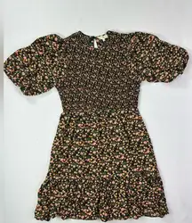 MELLODAY  bubble sleeve floral dress size L