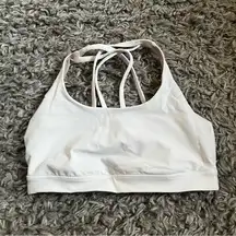 Lululemon white energy bra size 8