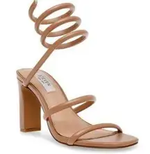 Steven New York Jaidin Nude Strappy Ankle Sandal Heel Size 9.5