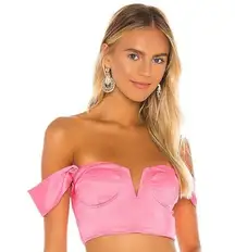 Superdown Coralia Bustier Top in Pink