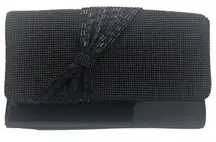 Vintage  Black Beaded Clutch