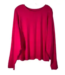 Old Navy Hot Pink Plus Size Boxy Fit Long Sleeve Lightweight Casual T-Shirt 3X