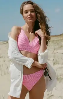 Vineyard Vines Striped Sconset Pink Bikini Set 019